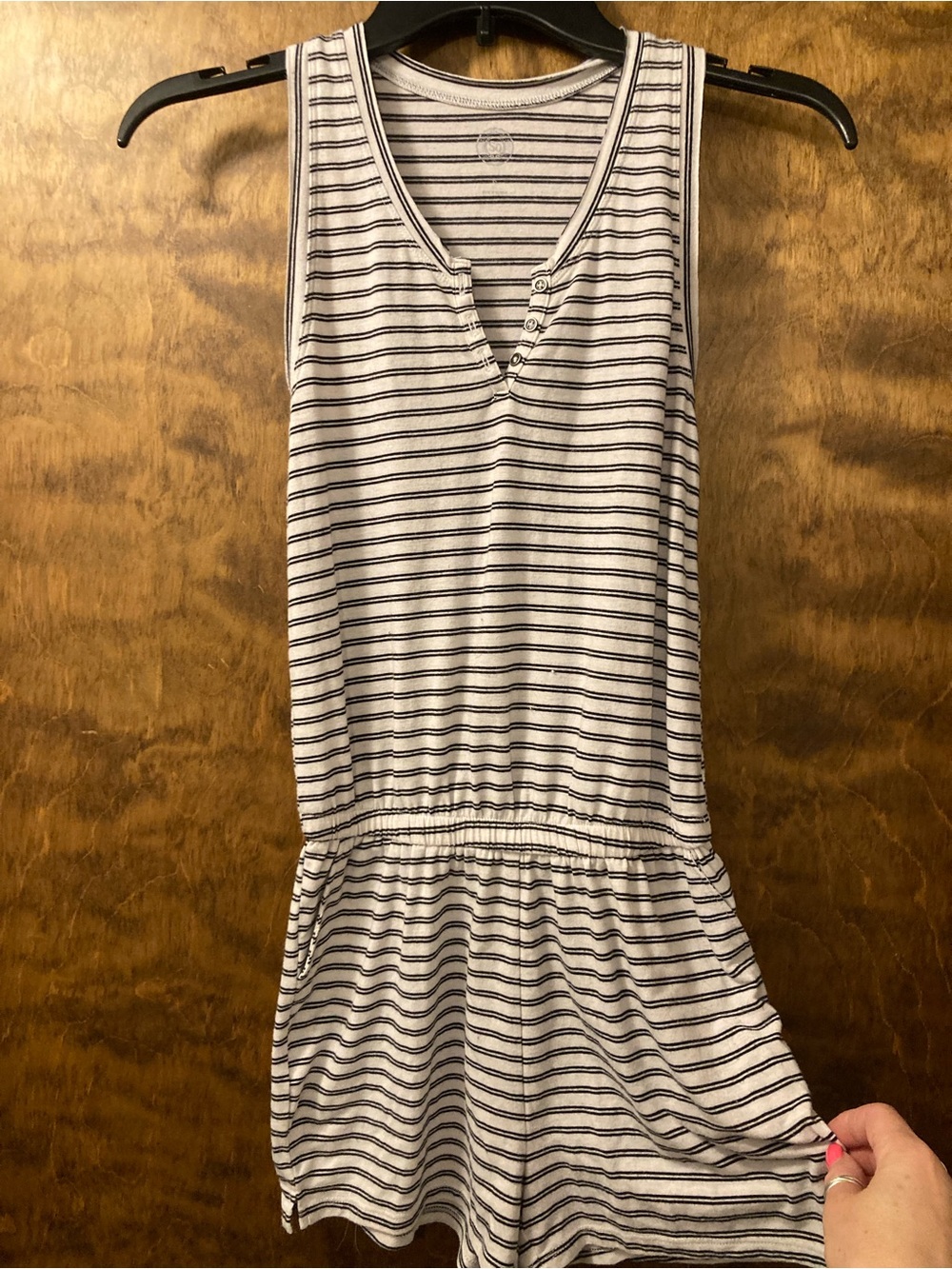 SO White and Black Striped Kids One-Piece Bodysuit